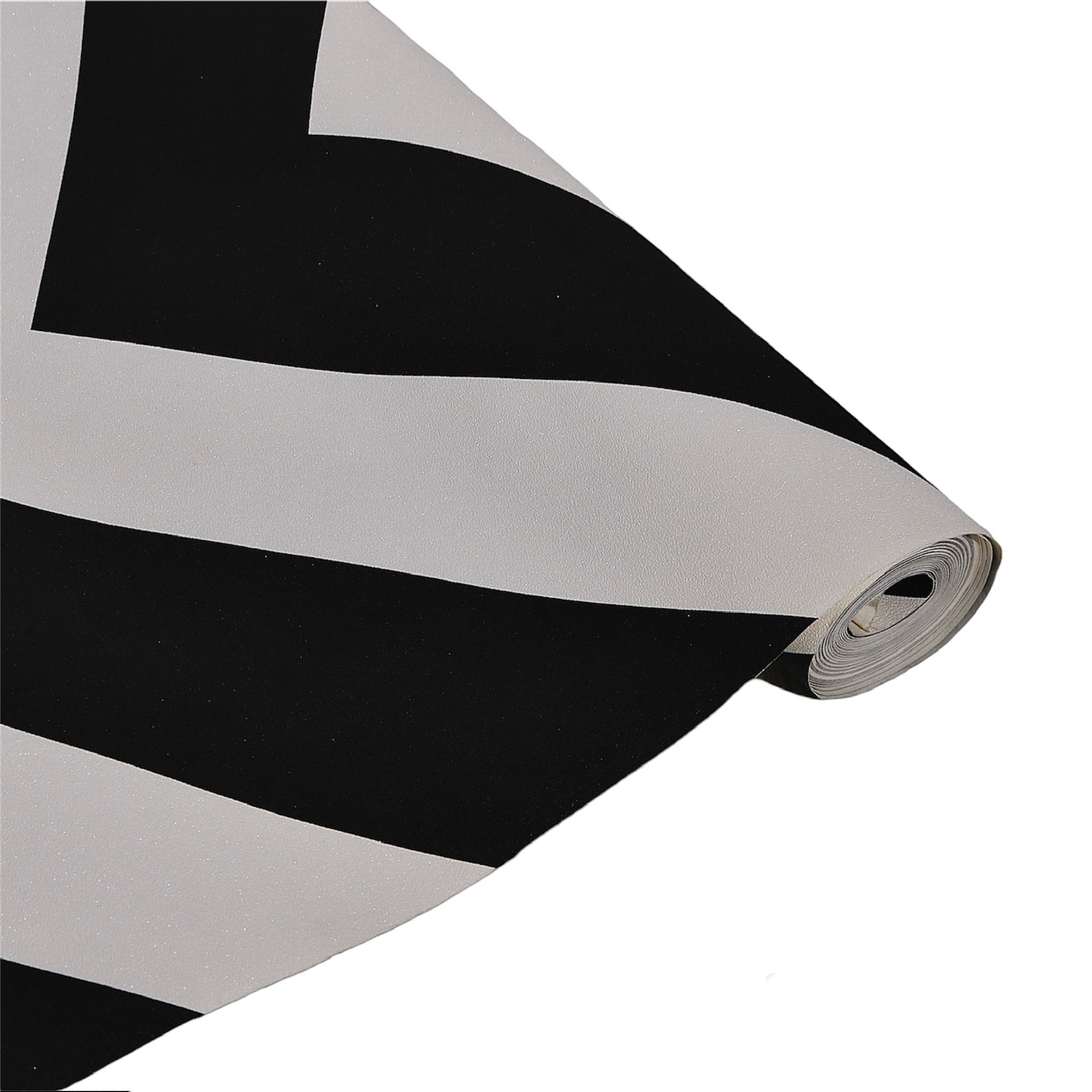 Black & White Glittery Arrow Design Vinyl Home Decor Wallpaper