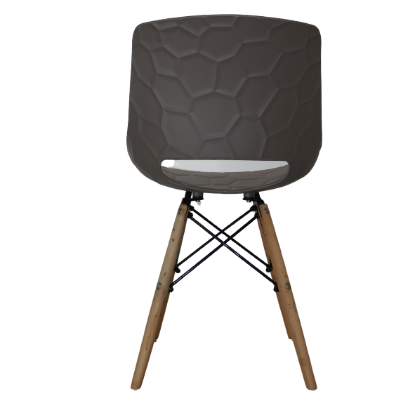 Strauss Grey Imprinted Chair - Image 3