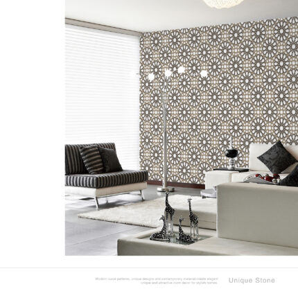 Wider roll Arabesque Textured Wallpaper