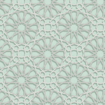 Wider Roll Arabesque textured vinyl Wallpaper