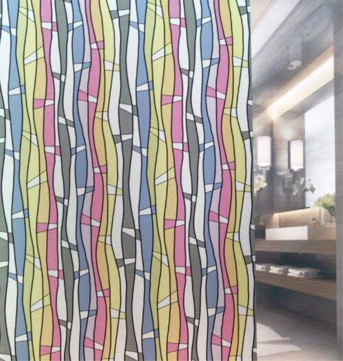 Multi Colour printed  Mosaic Window Film - Image 2