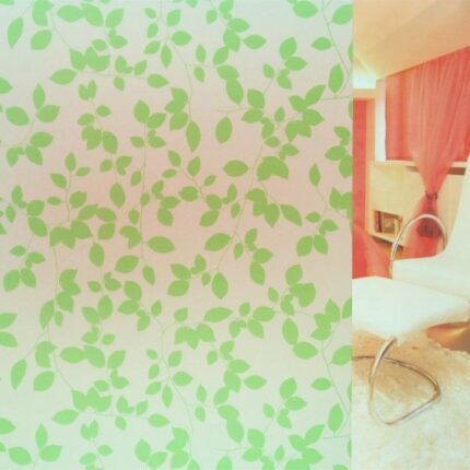 Green Leaves frosted  Window Film