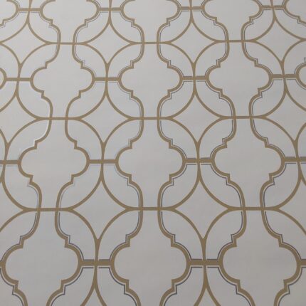 Non- Woven Grey/ White Wallpaper