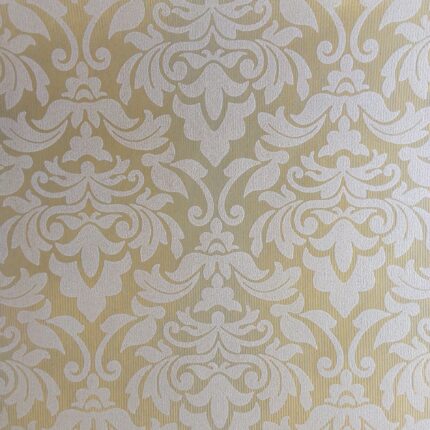 Demask Green/Gold Wallpaper