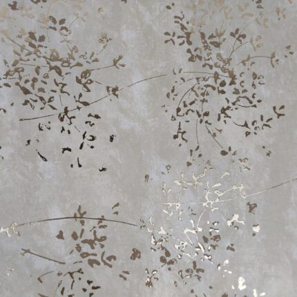 Non woven Foiling White/Gold Wallpaper