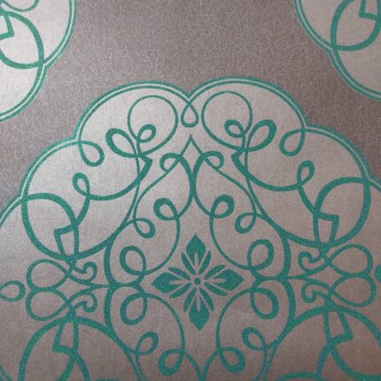 Non Woven Green/Grey Wallpaper