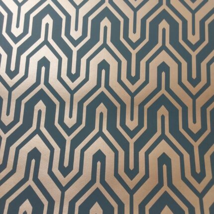 Non-Woven Gold/Green Wallpaper