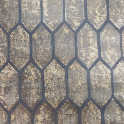 Non-Woven Foiling Black/Gold Wallpaper