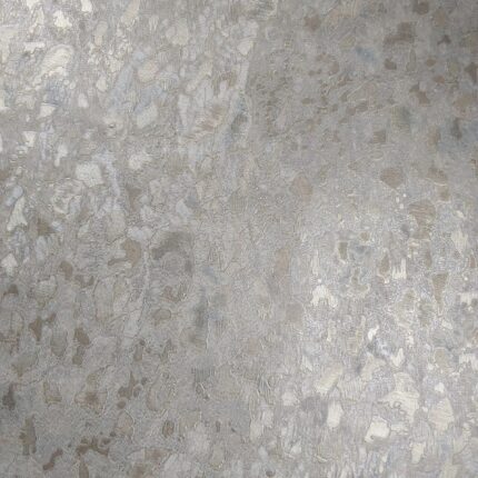 Wide Embossed Vinyl Silver/White Wallpaper