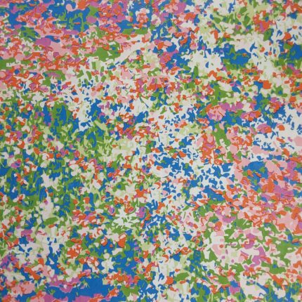 Vinyl Floral Orange/Green