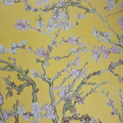 Vinyl Floral Yellow/Green Wallpaper
