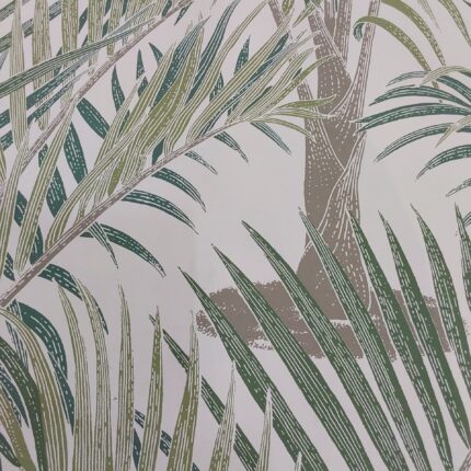 Pure Paper Green/White Wallpaper