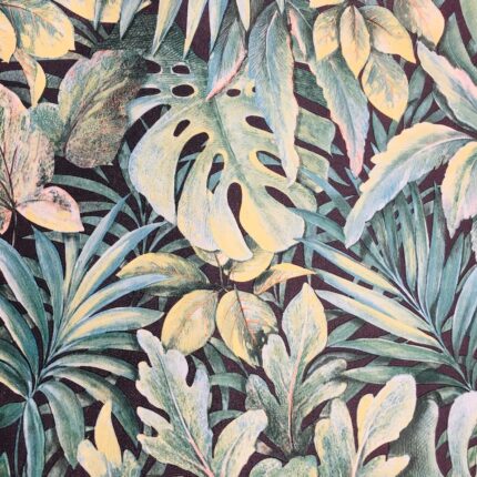 Vinyl Texture Green/Black Wallpaper