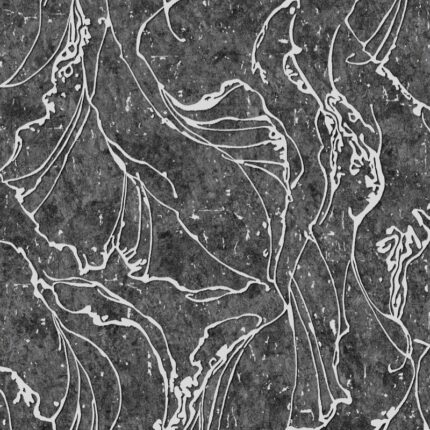 Vinyl Texture Silver/Gray/Black Wallpaper