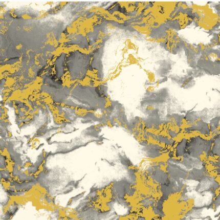 Vinyl Texture Gold/Gray/Black/White Wallpaper