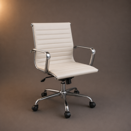 Mid-Back PU Leather Office Chair
